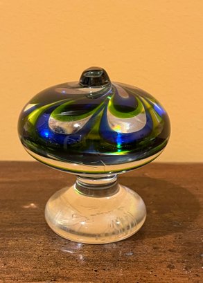 Ann Warff Kosta Boda Jewel #7 Art Glass Paperweight