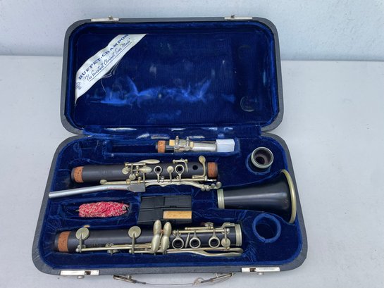 Vintage Buffet Crampon Clarinet, Made In France, With Original Case