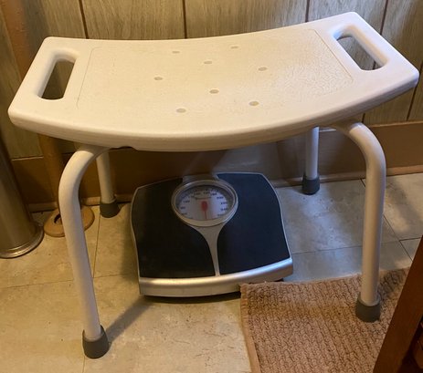 Shower Stool And Scale