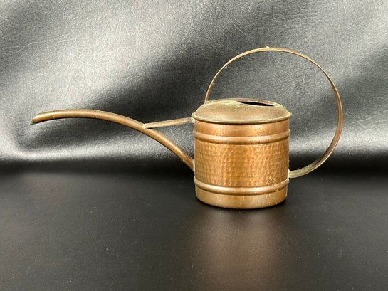A Great Little Watering Can In Hammered Copper