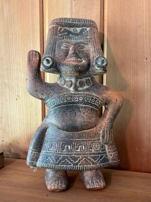 Mid Century Mexican Mayan Woman Pottery