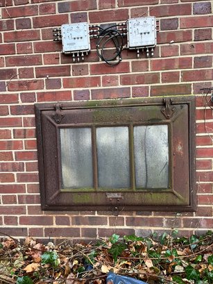 A  Vintage 3 Lite Coal Door By Majestic - Side Of House