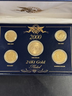 2000 24kt Gold Plated Coin Set