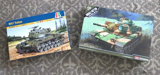 2 Patton Tank Model Kits New In Boxes