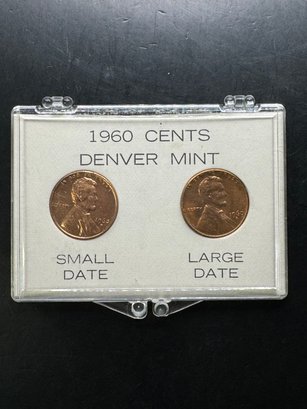 1960 Cents Denver Mint Small & Large Dates