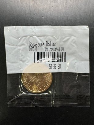 2003-D Uncirculated Sacagawea Dollar In Littleton Package