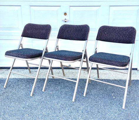 Trio Of Vintage Samsonite Foldable Chairs