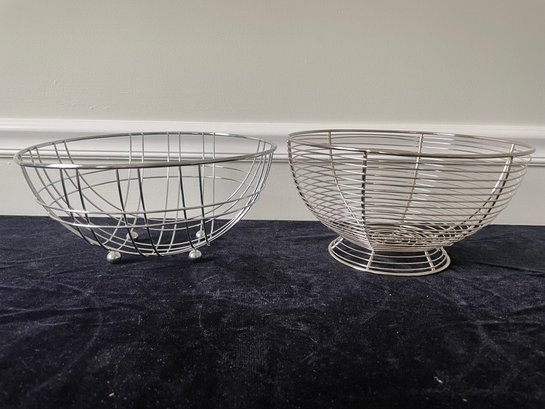 Pair Of Wire Kitchen Basket
