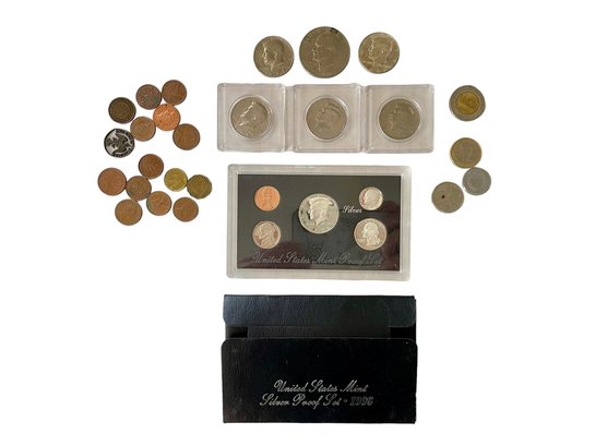 Collection Of Foreign & Domestic Coins