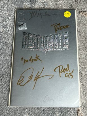 Rare 'DEATHMATE 'TOUR BOOK' COMIC - Signed By 6 Artists