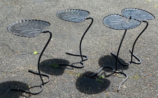 Four Iron Lily Pad Tables