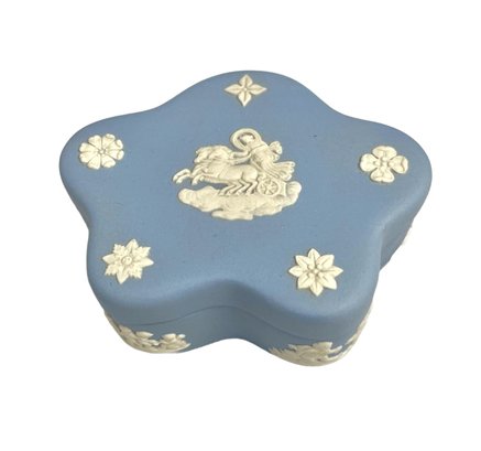 Wedgwood Blue Jasperware Trinket Box