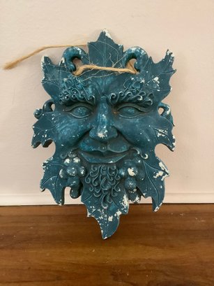 Blue Ceramic Wall Mask