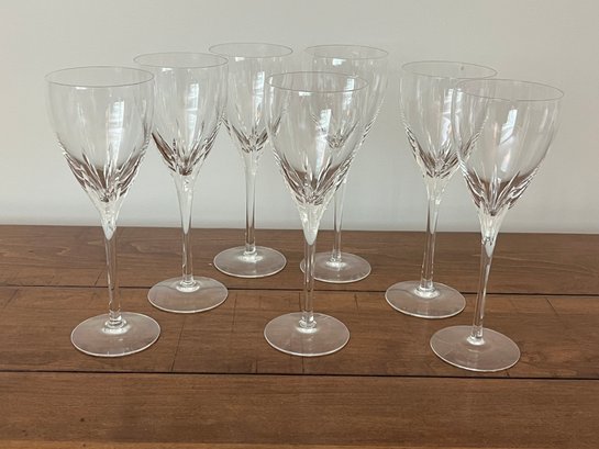 7 PC Lot  Lenox Firelight Crystal Glasses - Water Goblets  $250 Value