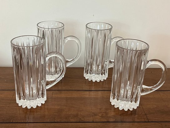 Set Of 4 Mikasa Marquis Crystal 7' Tall Beer Glass  MSRP $29.99 Each