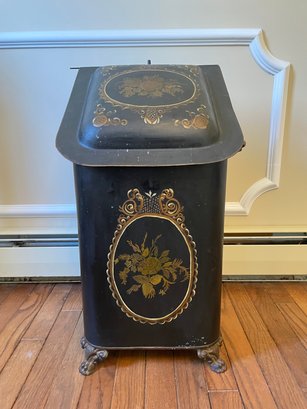 Antique Painted, Fireplace Ash  Can.