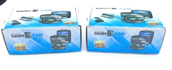 Pair Of Full HD 1080P Car DVR Dash Cam With Night Vision- NOS