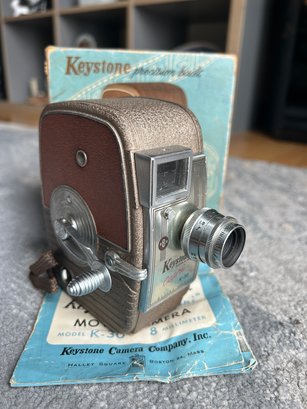 Vintage New Old Stock KEYSTONE 'Capri K-30' 8MM Movie Camera- Works Well