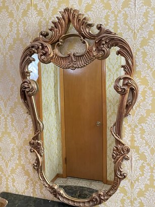 Italian Baroque Gilt Wood Frame Mirror