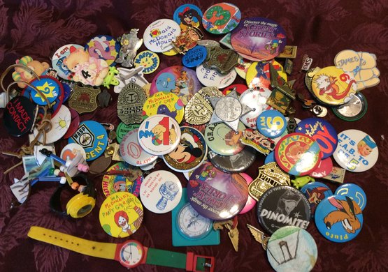 Huge Assortment Of Pins And Other Collectibles - L