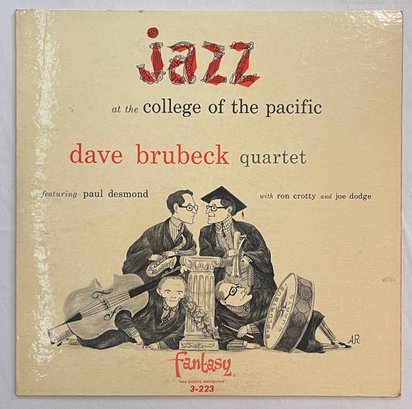 1956 Red Vinyl MONO Dave Brubeck Quartet - Jazz At The College Pacific 3-223 VG Plus