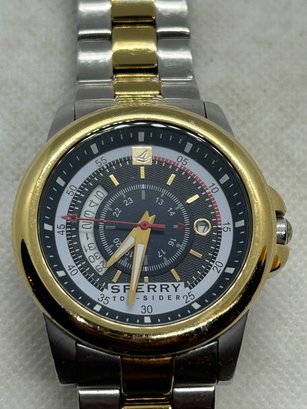 Sharp Men's SPERRY TOP SIDER 'SKIPPER' Men's Two-Tone Stainless Wristwatch- Originally $180