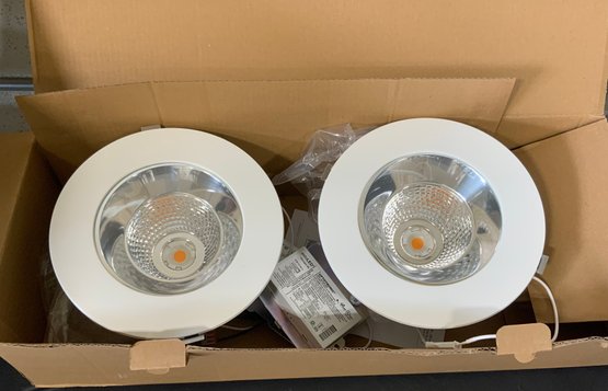 2 LED Recessed Lights ~ New In Open Box ~ With 2 OPTOTRONIC 25 W LED Driver