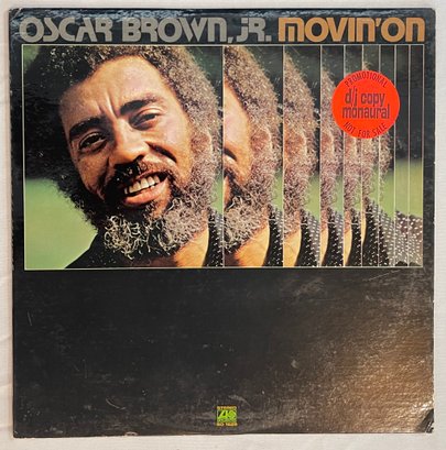 1972 MONO White Label PROMO Oscar Brown Jr. - Movin' On SD1629 VG Plus
