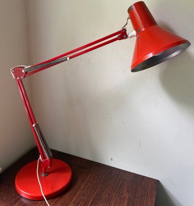Vintage Orange Desk Lamp