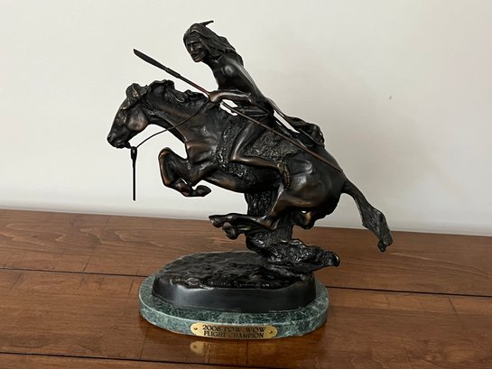 Frederic Remington CHEYENNE Sculpture Replica Bronze Trophy 12'