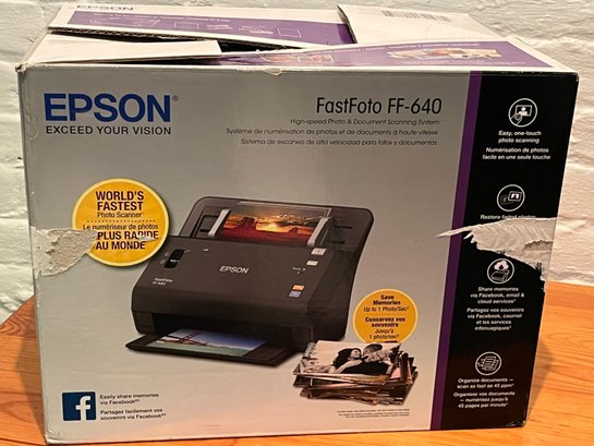 Epson FastFoto FF-680W High-Speed Wireless Desktop Photo Scanner