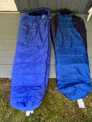 Two Quality Adult Sleeping Bags Marmot And Kelty Clear Creek