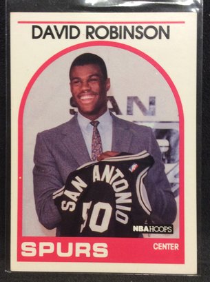 1989 NBA Hoops David Robinson Rookie Card - M