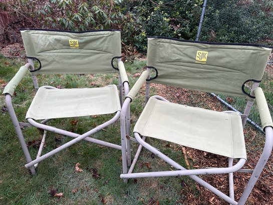 Pair SJK Slumberjack Folding Chairs