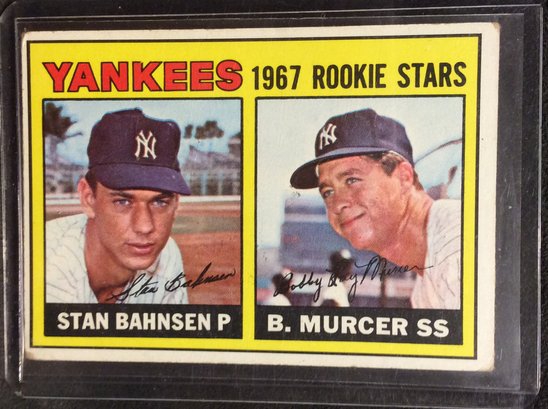 1967 Topps Bobby Murcer Rookie Card - M