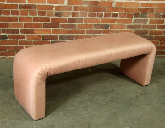 Vintage Postmodern Upholstered Bench