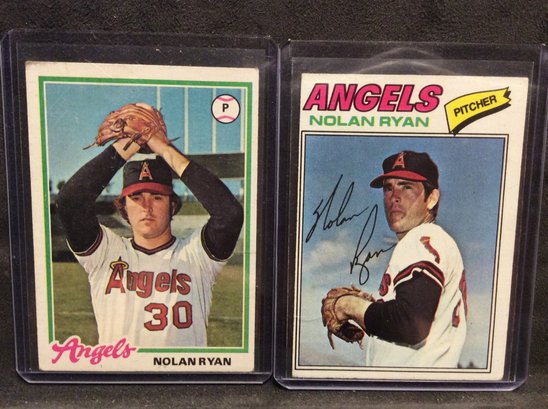 1977 & 1978 Topps Nolan Ryan Cards - M