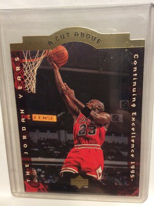 1996 Upper Deck Michael Jordan A Cut Above Die Cut Insert Card - M