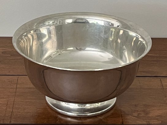Colonial Pewter Footed Bowl By Aroma - 8'D X 4'H