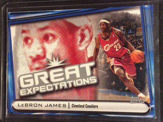 2004 Topps LeBron James Great Expectations Insert Card - M