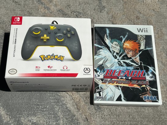 Sealed Nintendo Switch Pokemon Controller And Wii Video Game