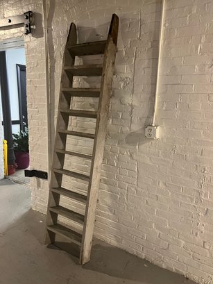 Large Weathered Vintage Barnwood Ladder