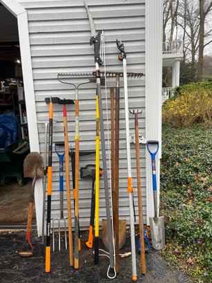 Collection Of Yard Tools.