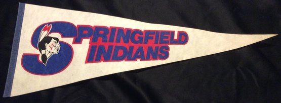 Vintage Springfield Indians Felt Pennant - K