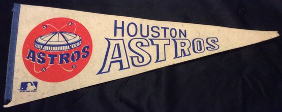 Vintage Houston Astros Felt Pennant - K