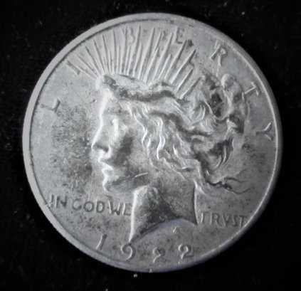 U.S. 1922 S Peace Silver Dollar