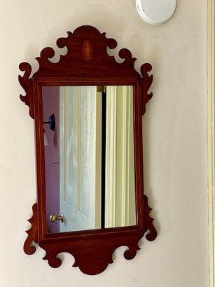 Vintage Mahogany Colonial Mirror.  17' X 30'