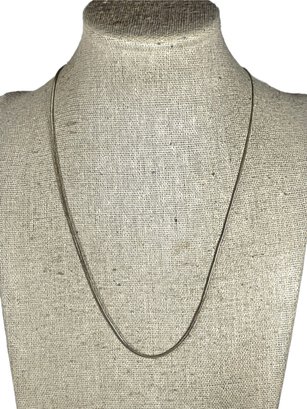 Fine Sterling Silver Chain Necklace 18' Long
