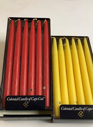 Two Boxes Of Brand New Candle By Colonial Candle Of Cape Cod