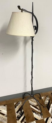 Vintage Adjustable Metal Floor Lamp 58'H.